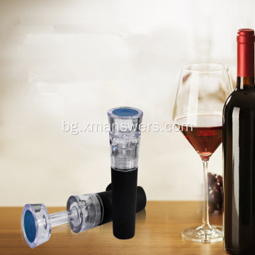 Цветна уникална силиконова стъклена запушалка за бутилка за вино